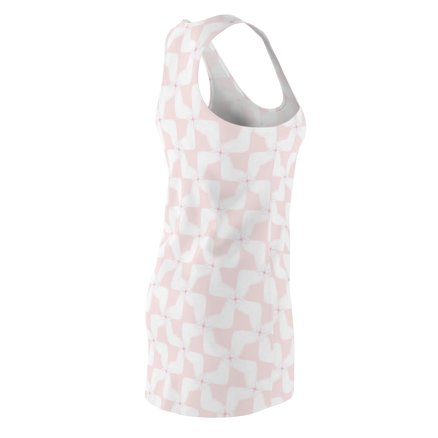 Racerback Damenkleid Sommer – Zartes Pastellmuster, leicht & modern