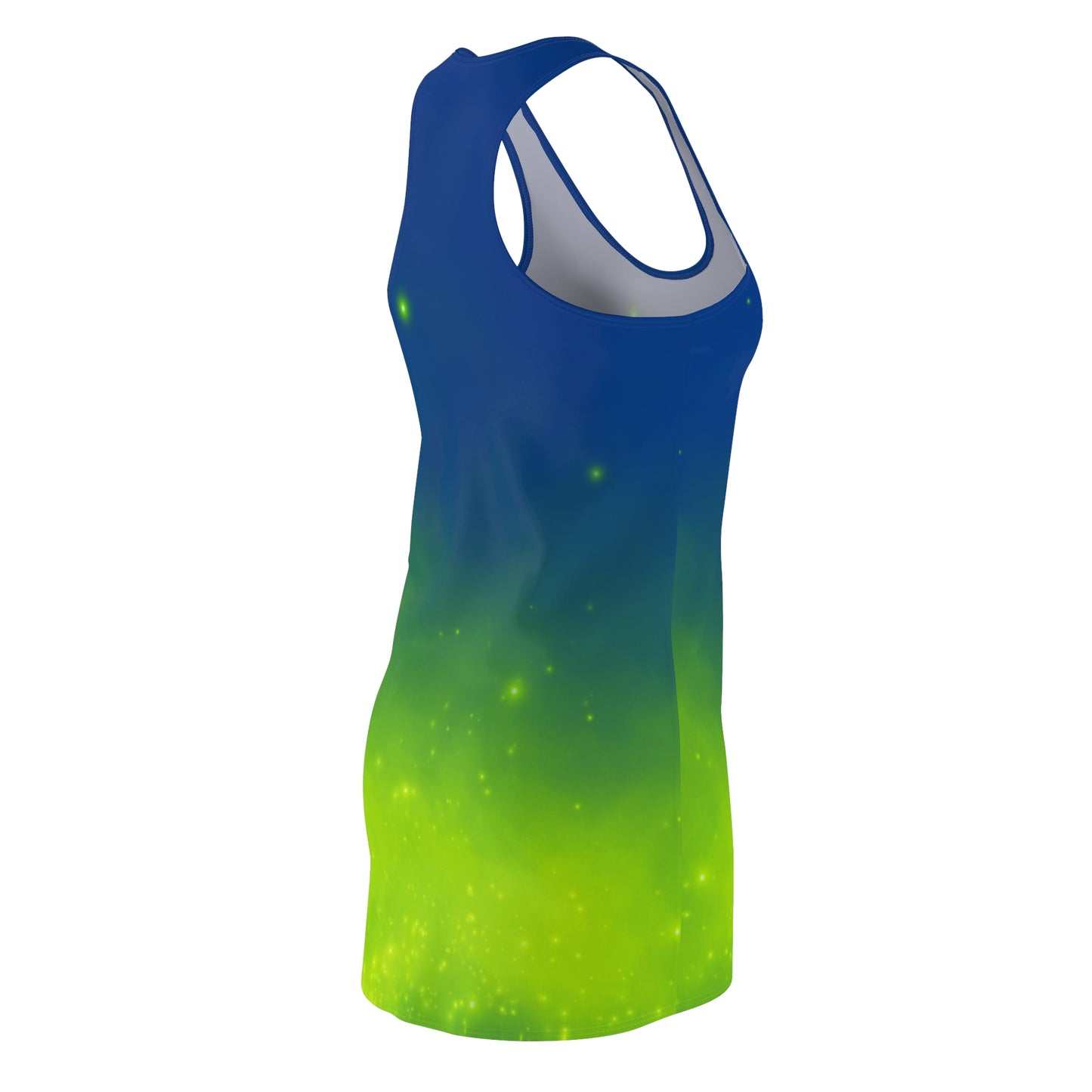 Racerback Kleid mit Blau-Grün Farbverlauf – leicht & sommerlich