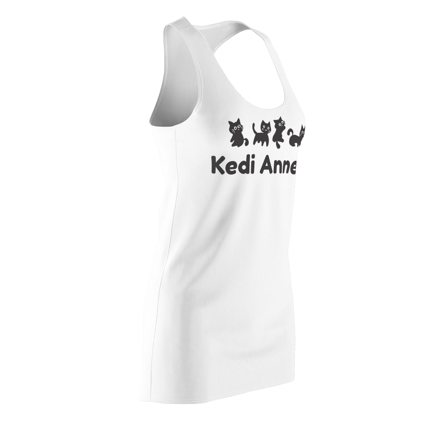 Katzenmama Racerback Kleid – Süßes Katzenmotiv Sommerkleid