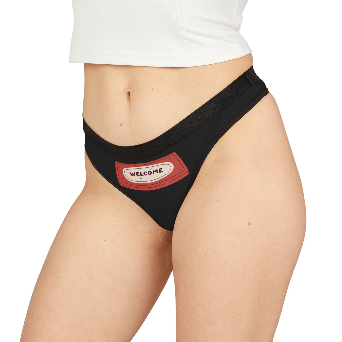 Damen Thong Unterwäsche Welcome Bequeme Slips MauserDesign