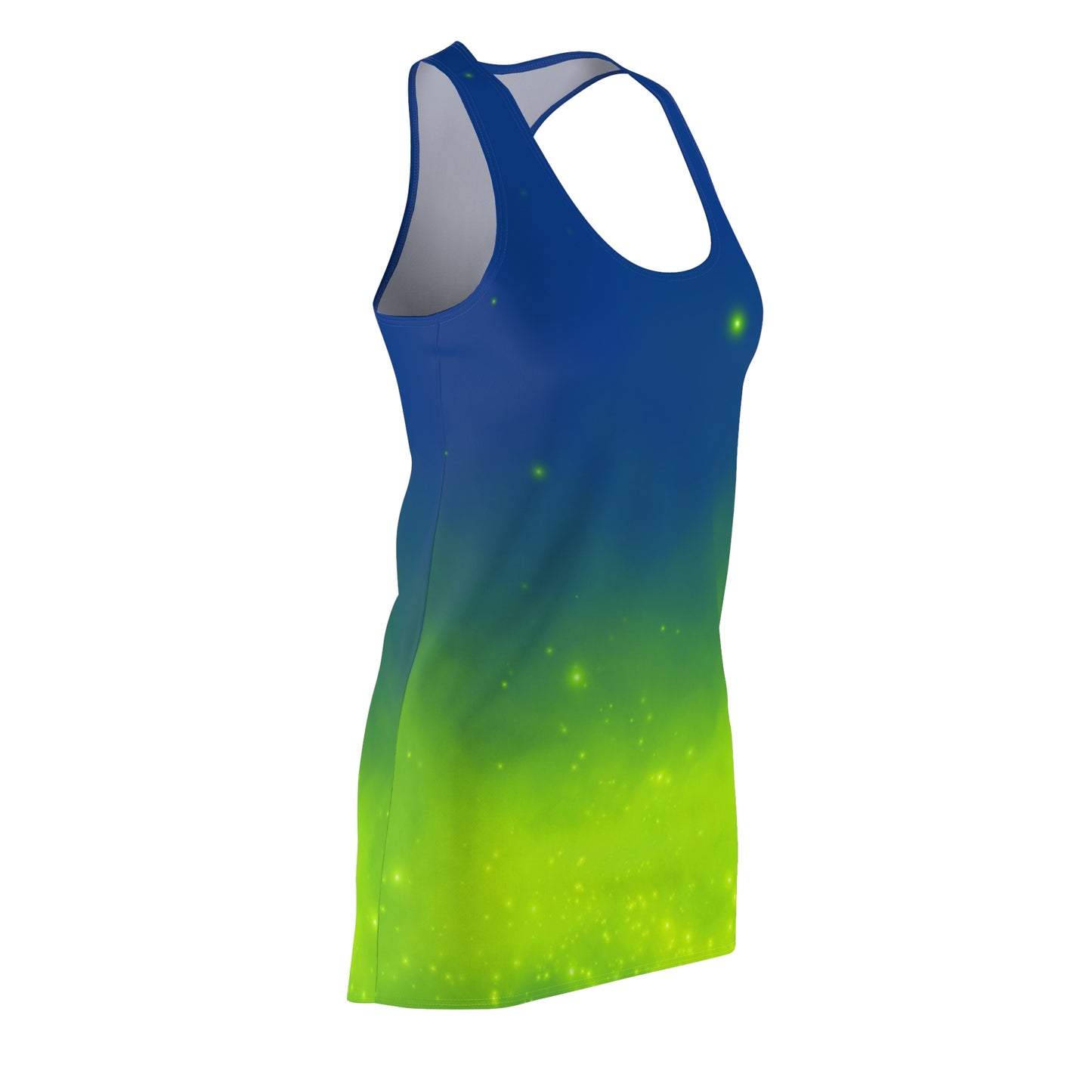 Racerback Kleid mit Blau-Grün Farbverlauf – leicht & sommerlich