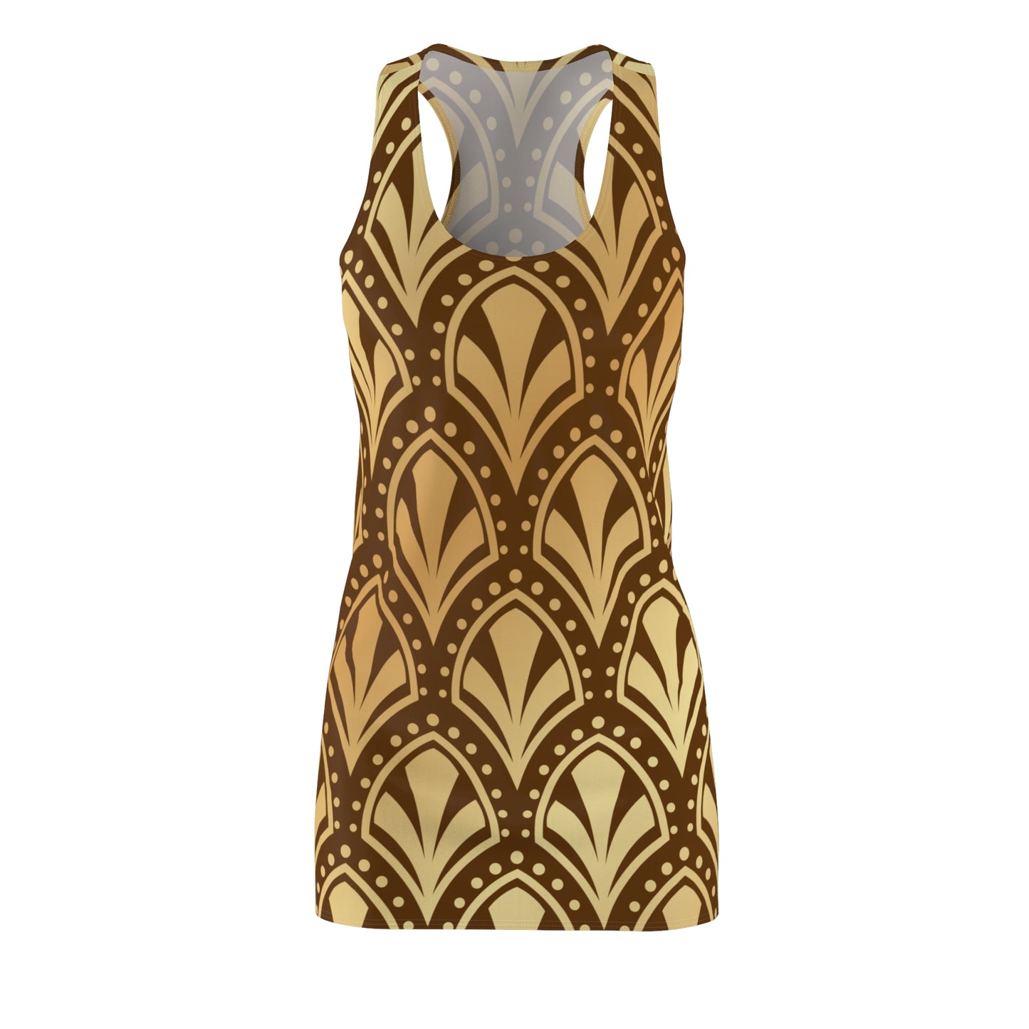 Luxury Racerback Dress mit Elegant Art Deco Muster