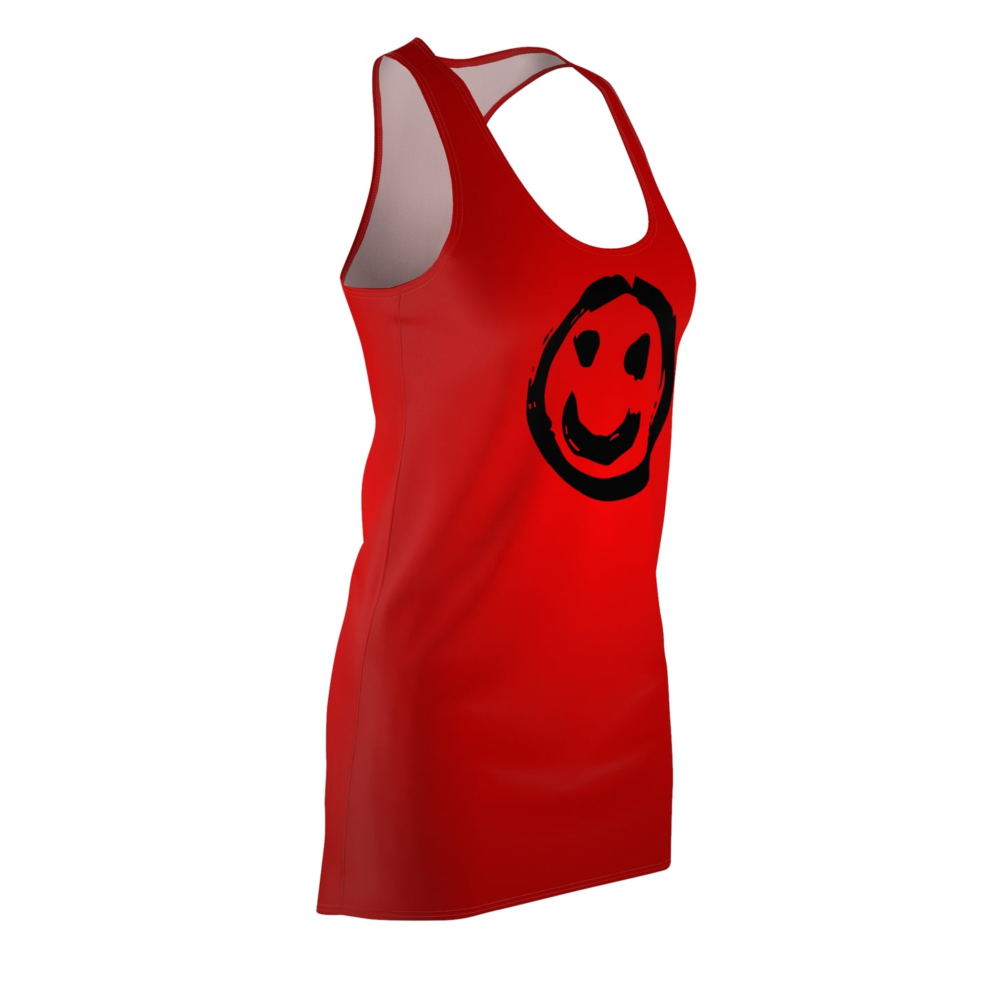 Racerback Damenkleid Sommer – Smiley Design, modern & bequem