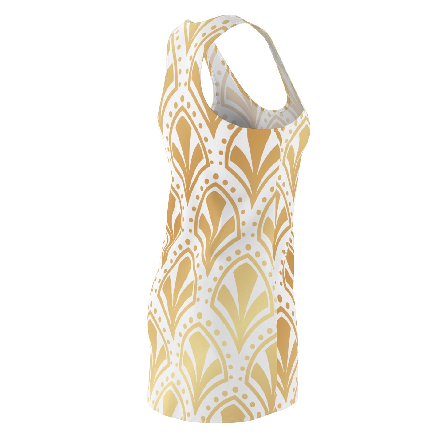 Luxury Racerback Dress mit Elegant Art Deco Muster