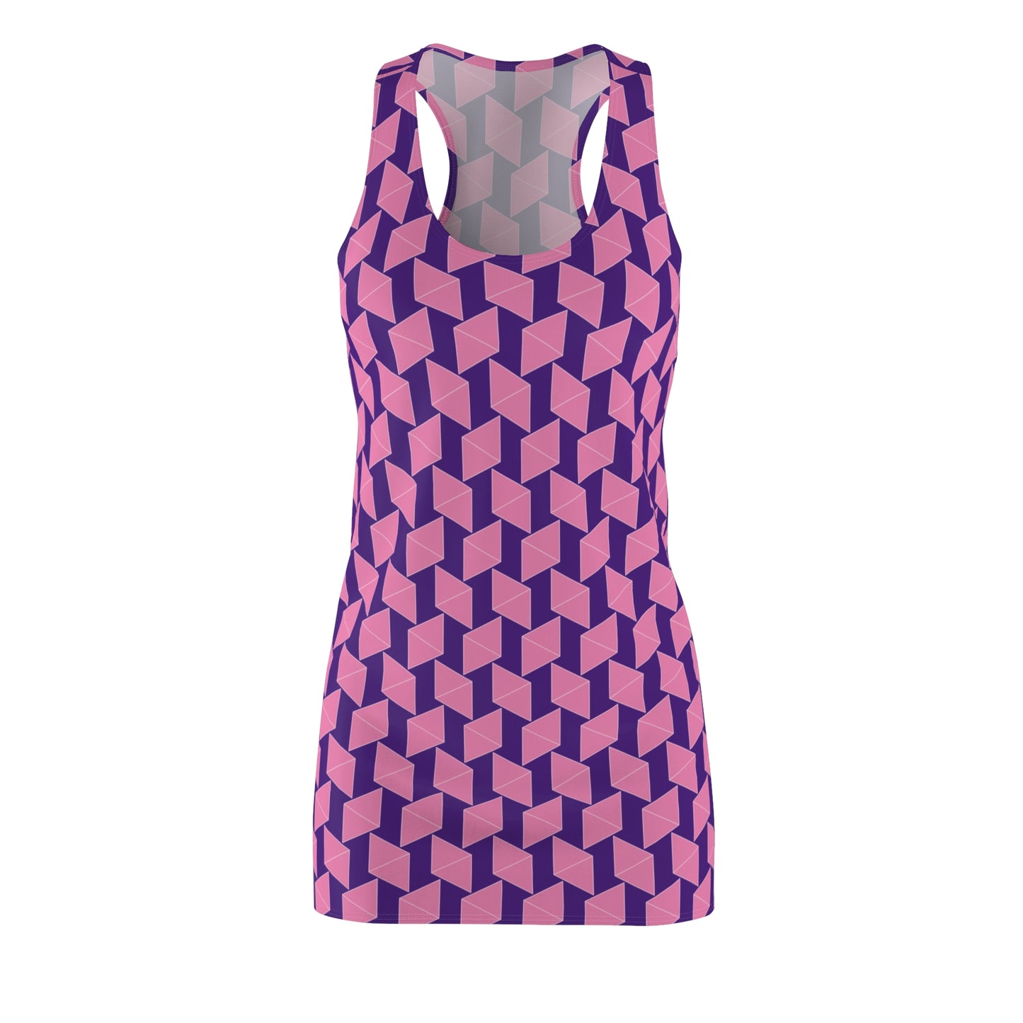 Pink Geometrie Racerback Kleid – Stylisches Sommerkleid