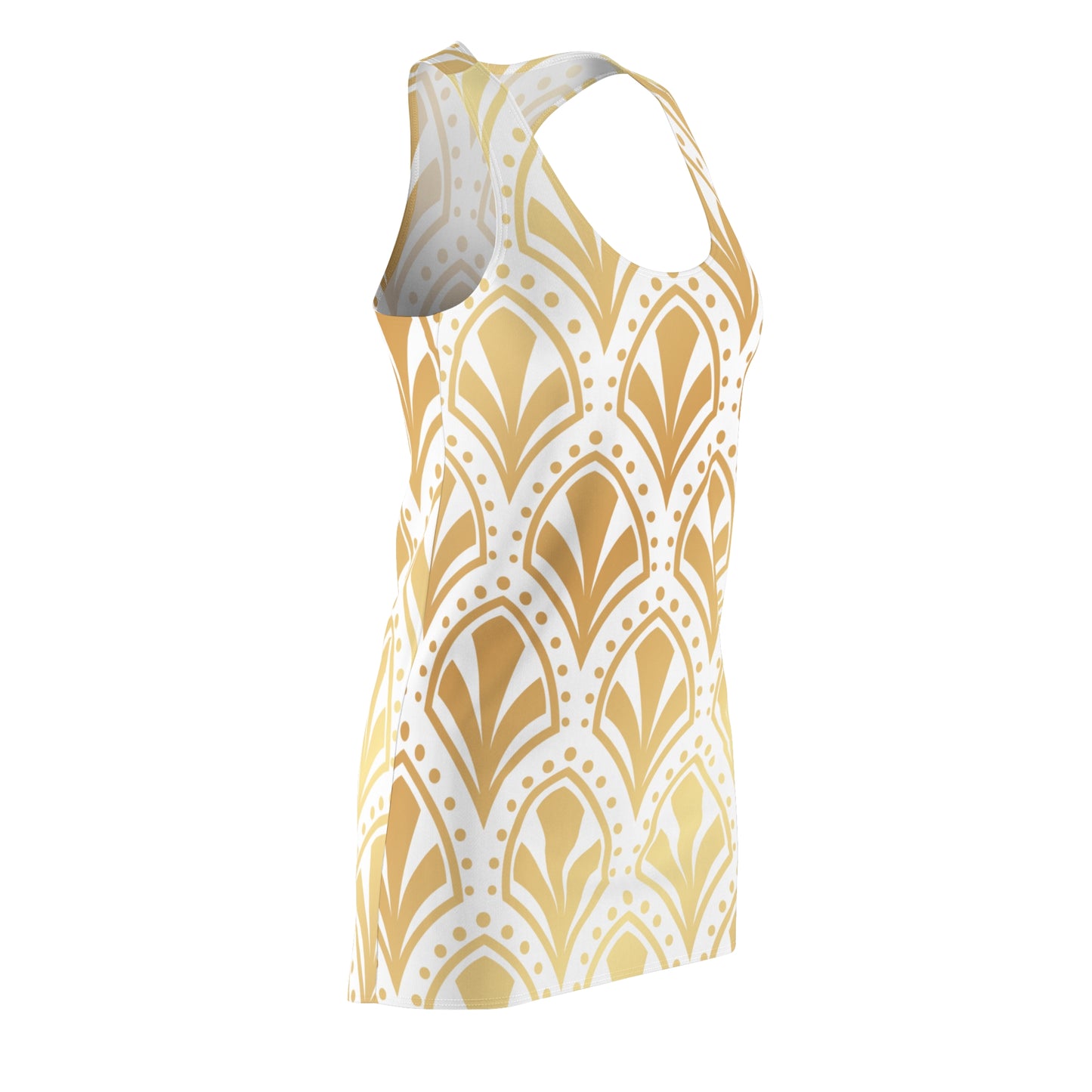 Luxury Racerback Dress mit Elegant Art Deco Muster
