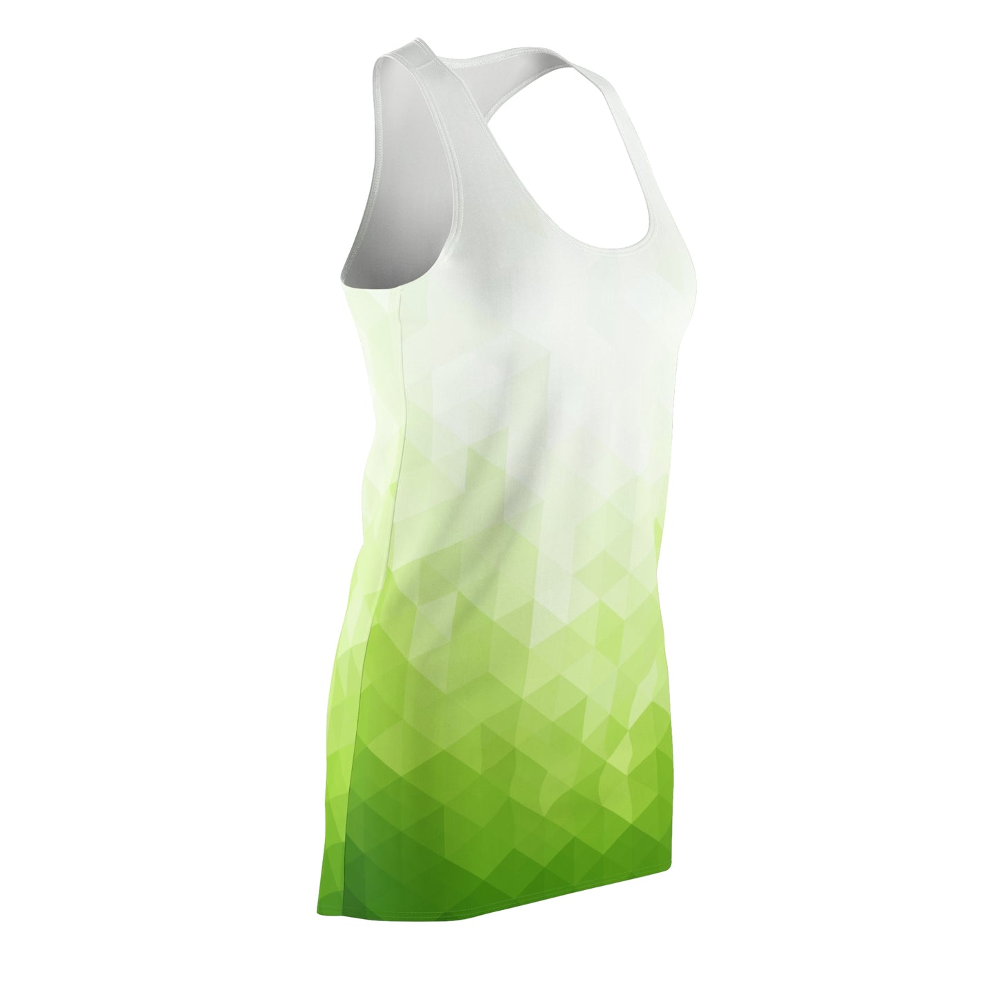 Gradient Green Racerback Kleid Damen – Sommerkleid mit Farbverlauf