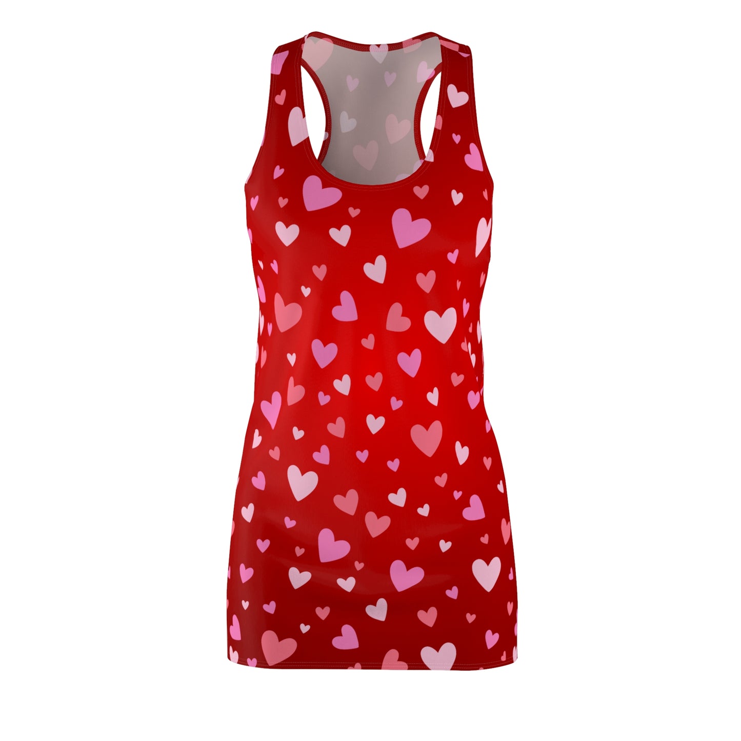 Herz Racerback Kleid – Rotes Sommerkleid Damen