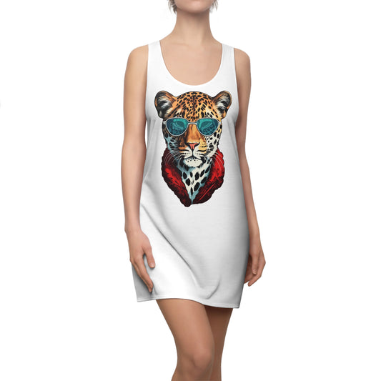 Leopard Sonnenbrille Racerback Kleid – Cooles Sommerkleid