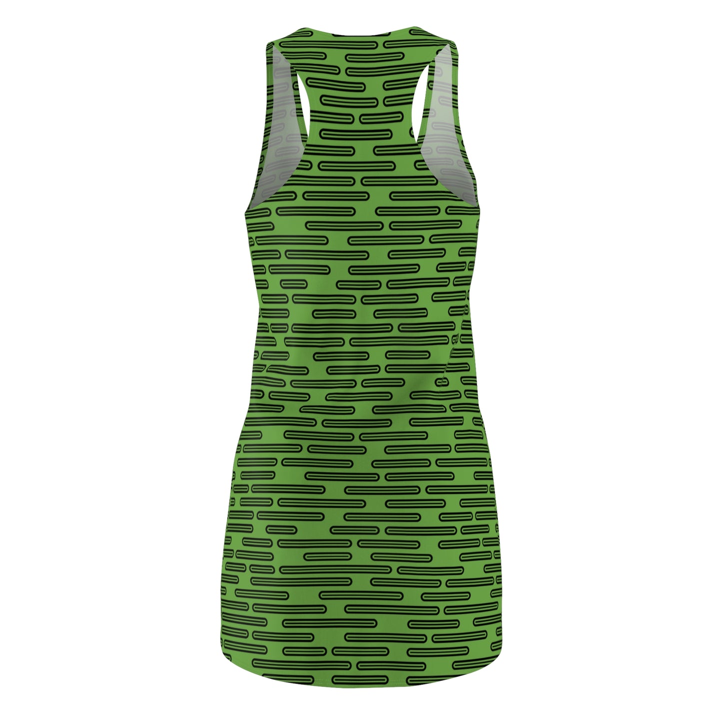 Schwarz Grün Racerback Kleid – Modernes Sommerkleid