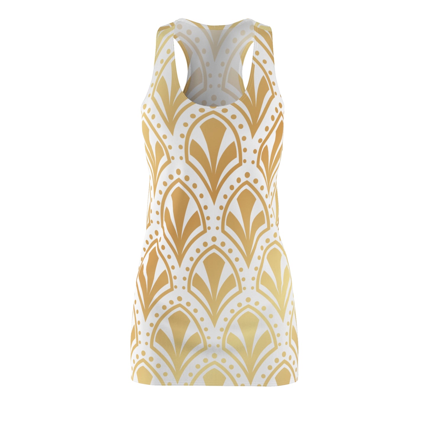 Luxury Racerback Dress mit Elegant Art Deco Muster