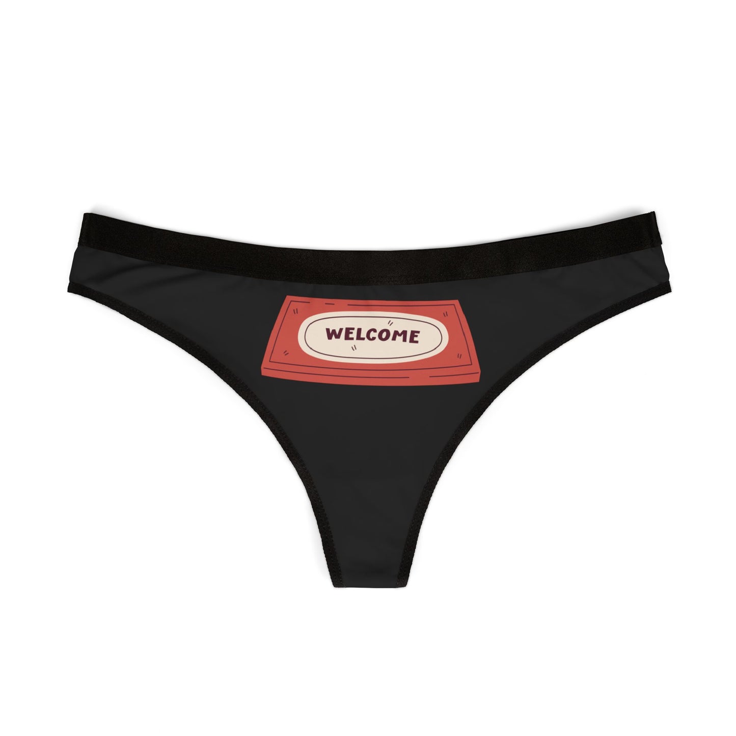 Damen Thong Unterwäsche Welcome Bequeme Slips MauserDesign