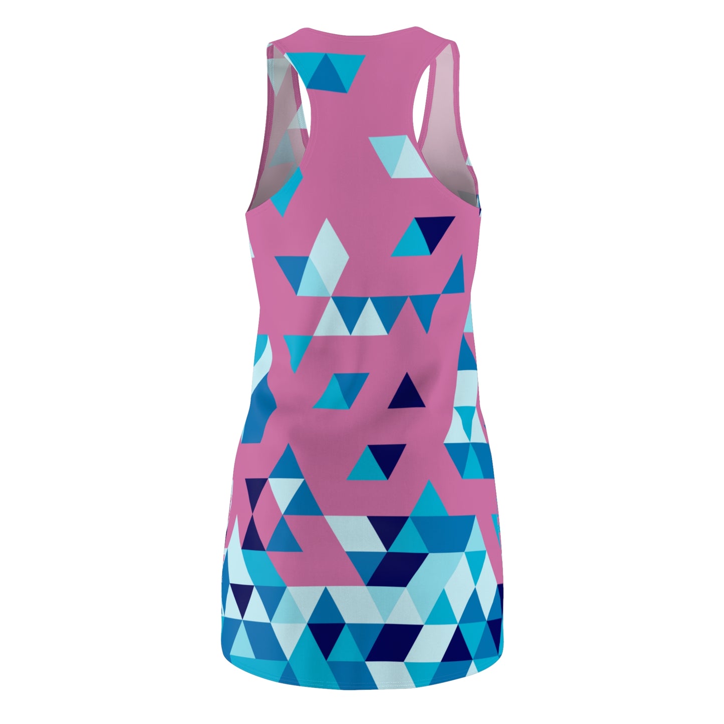 Dreieck Racerback Kleid – Blau Pink Sommerkleid