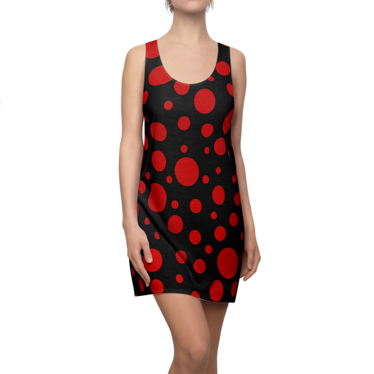 Rot Punkte Racerback Kleid – Kühn & Trendig