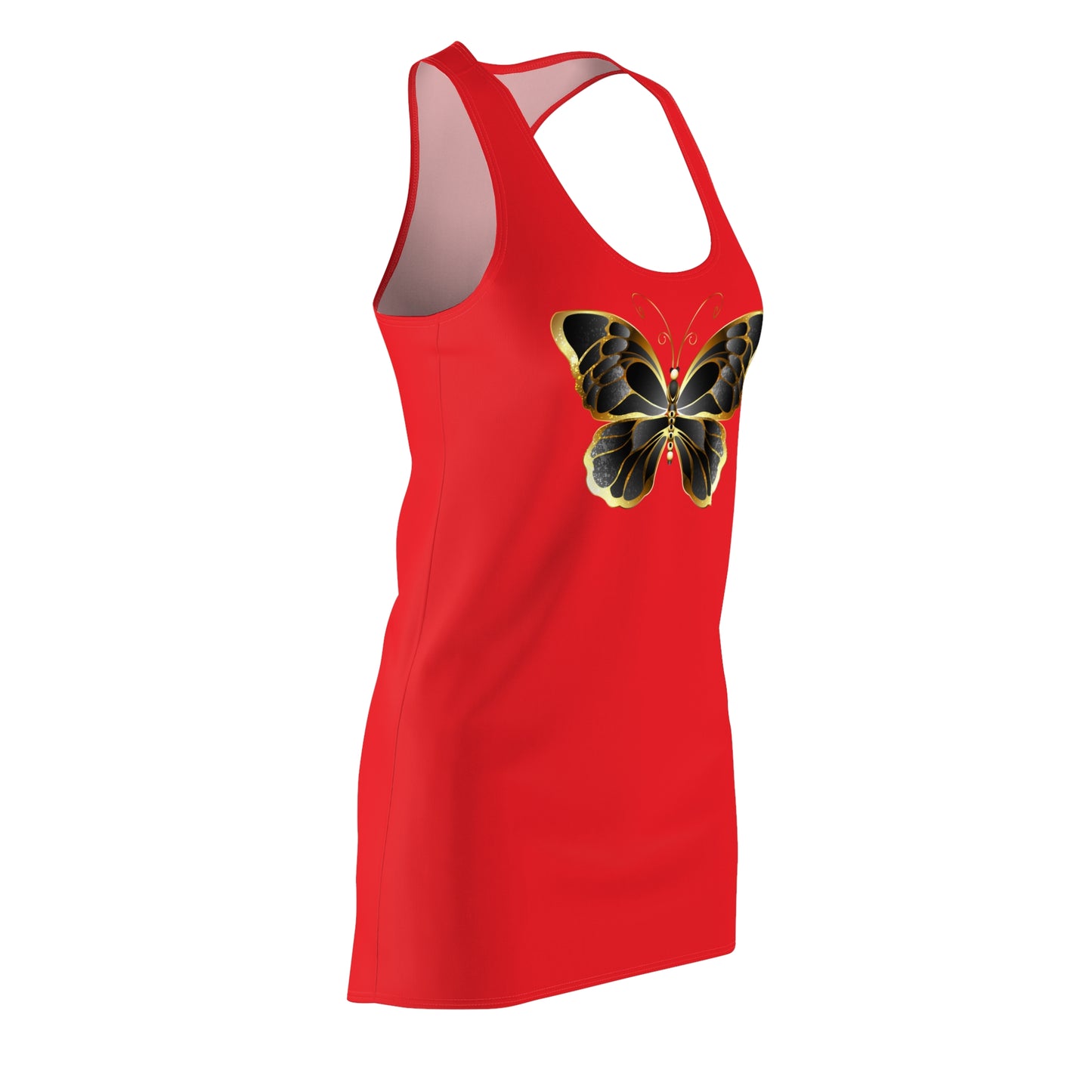 Rot Schmetterling Racerback Kleid  Sommerkleid