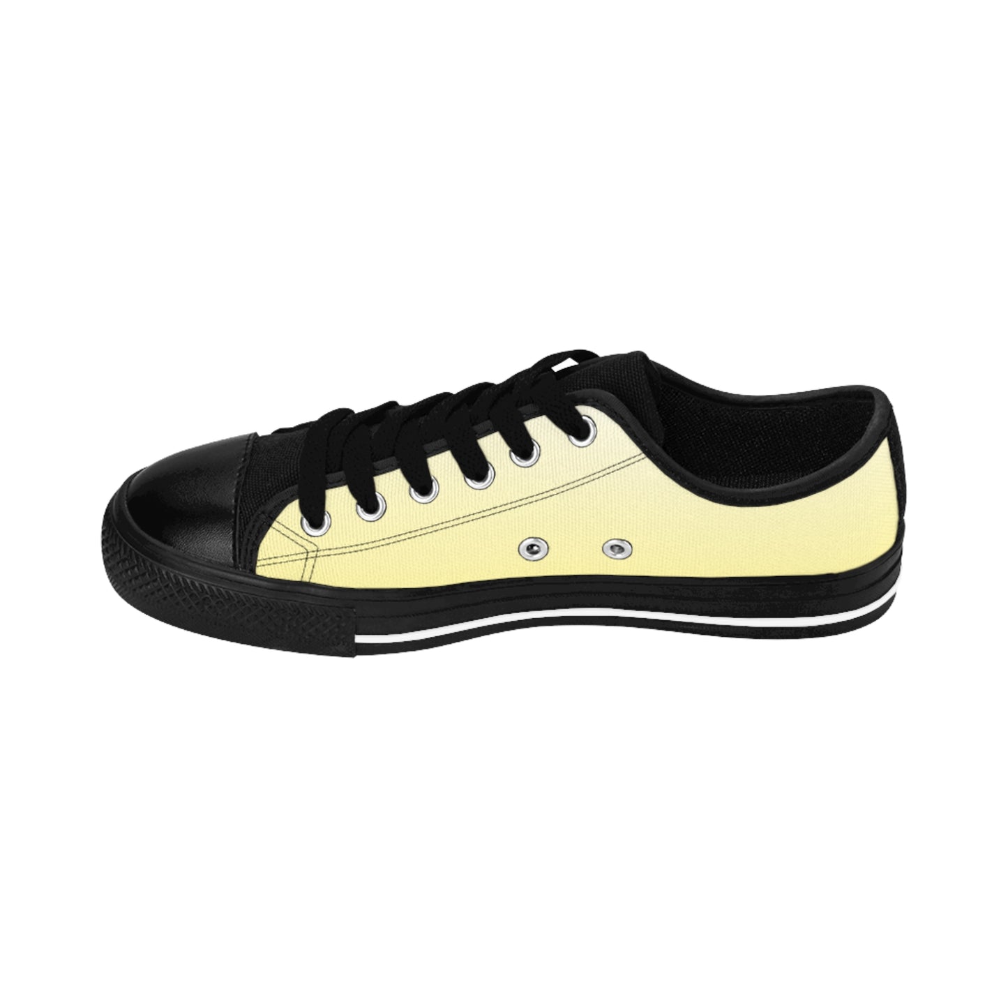 Damen Sneaker Gelb Schwarz Canvas Freizeit Schuhe Low