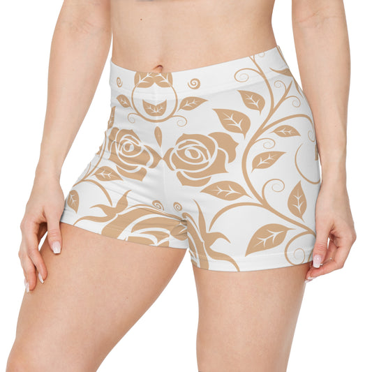 Florale Damen Shorts Sommerhose Bequem Stilvoll Strand Freizeit