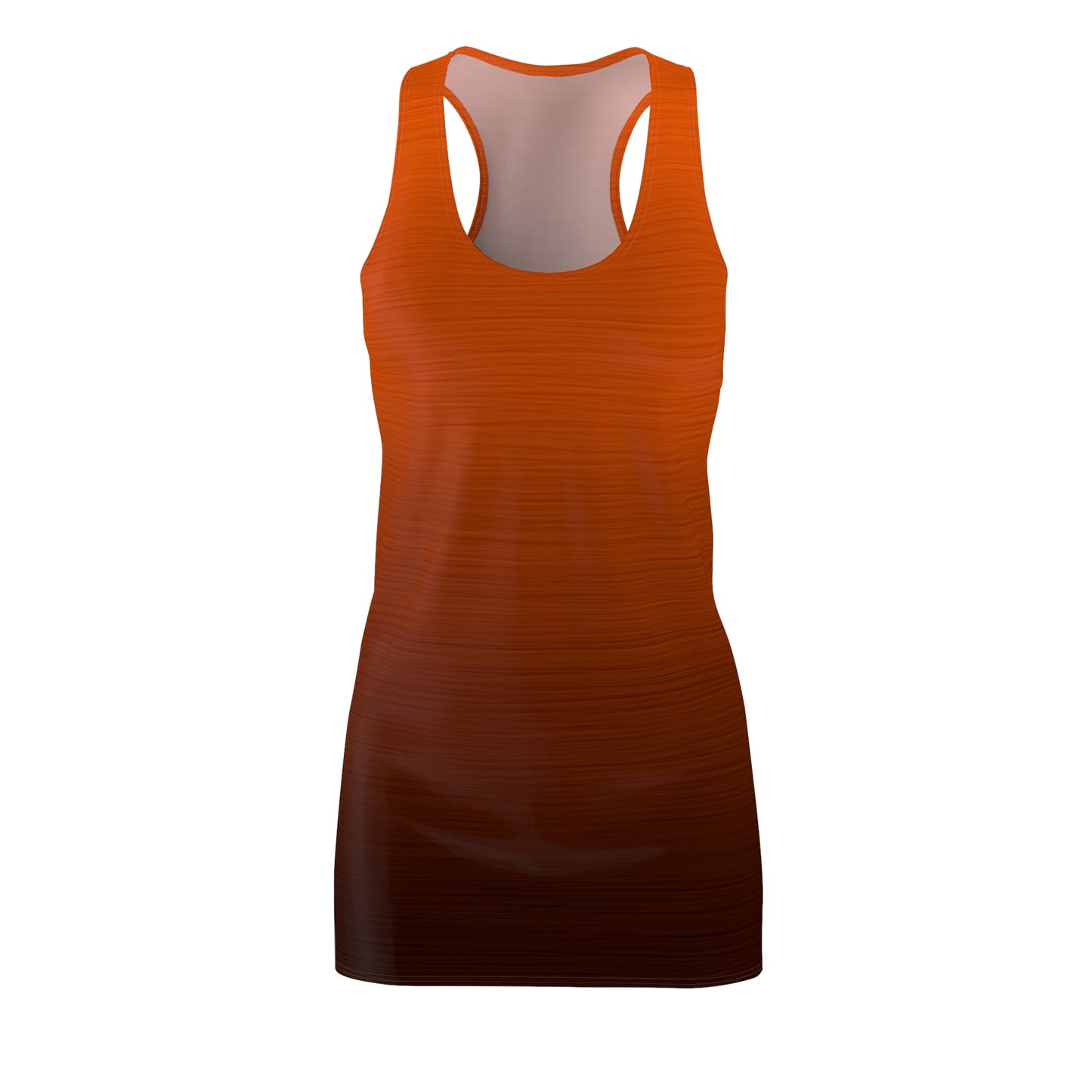 Racerback Kleid mit Rostbraunem Farbverlauf – schlicht & elegant