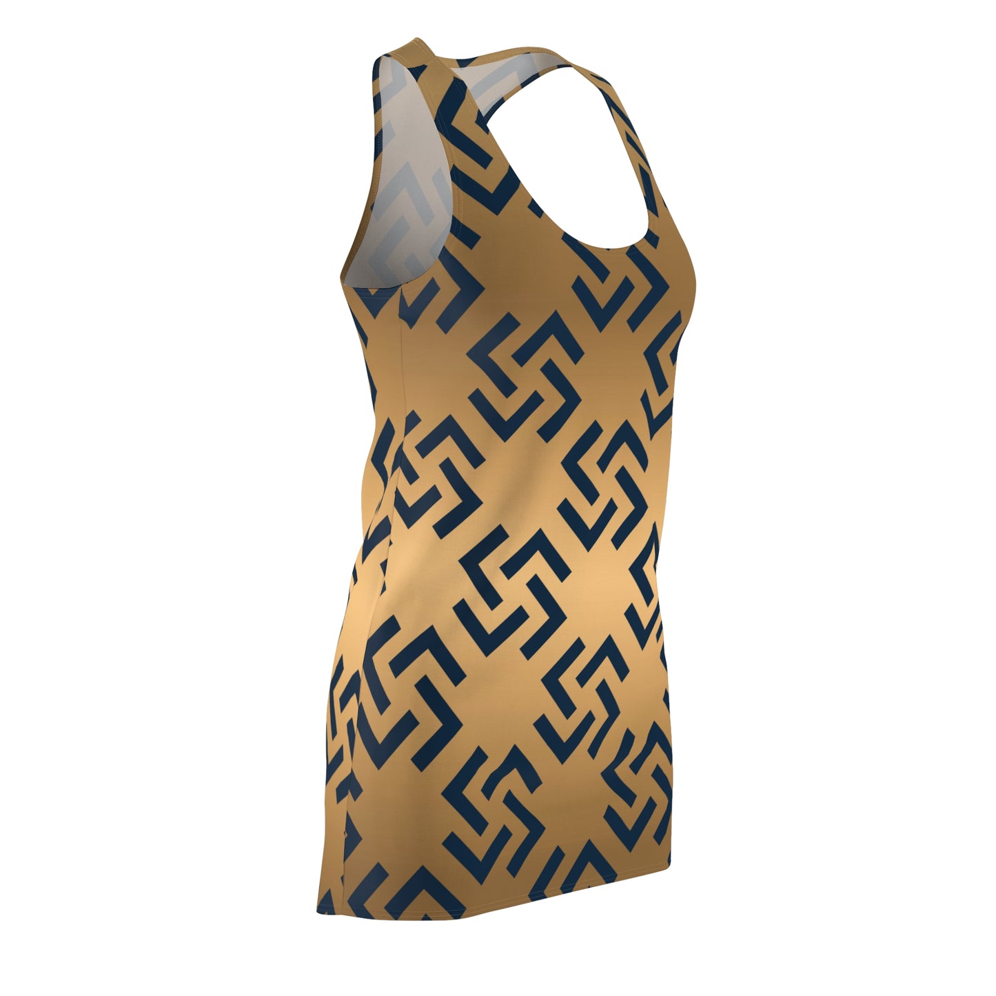 Geometric Pattern Racerback | Modernes Retro Muster Kleid