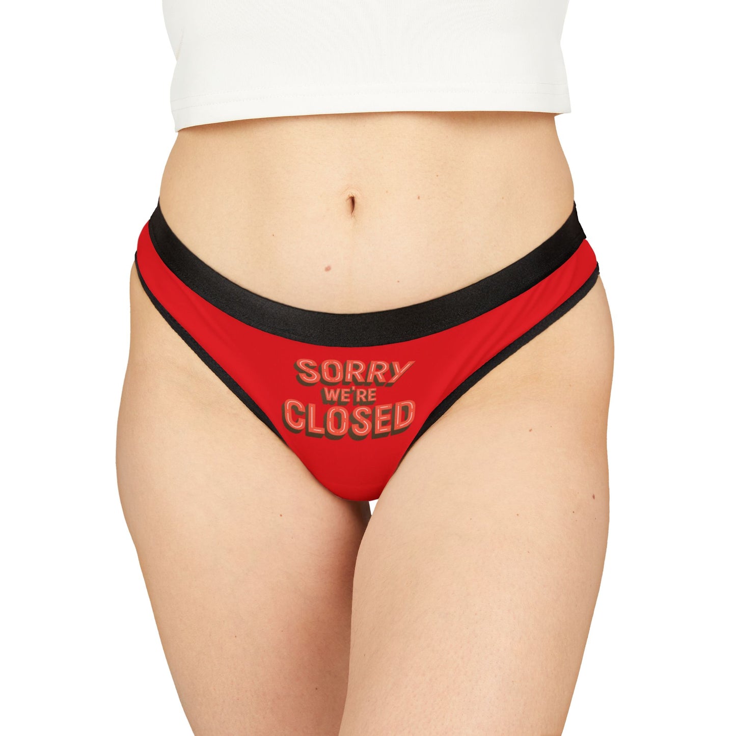Damen Thong Unterwäsche Sorry Closed Lustige Slips MauserDesign