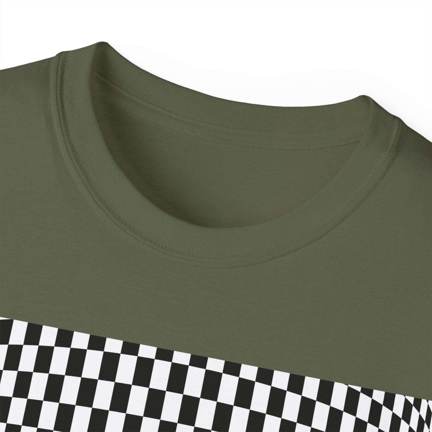 Black White Checkerboard T-Shirt – Retro Streetwear Tee