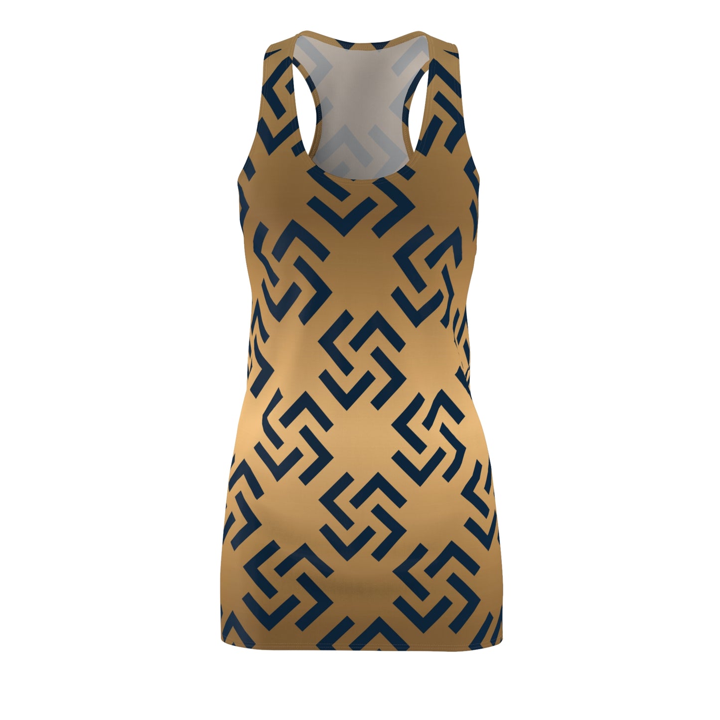 Geometric Pattern Racerback | Modernes Retro Muster Kleid