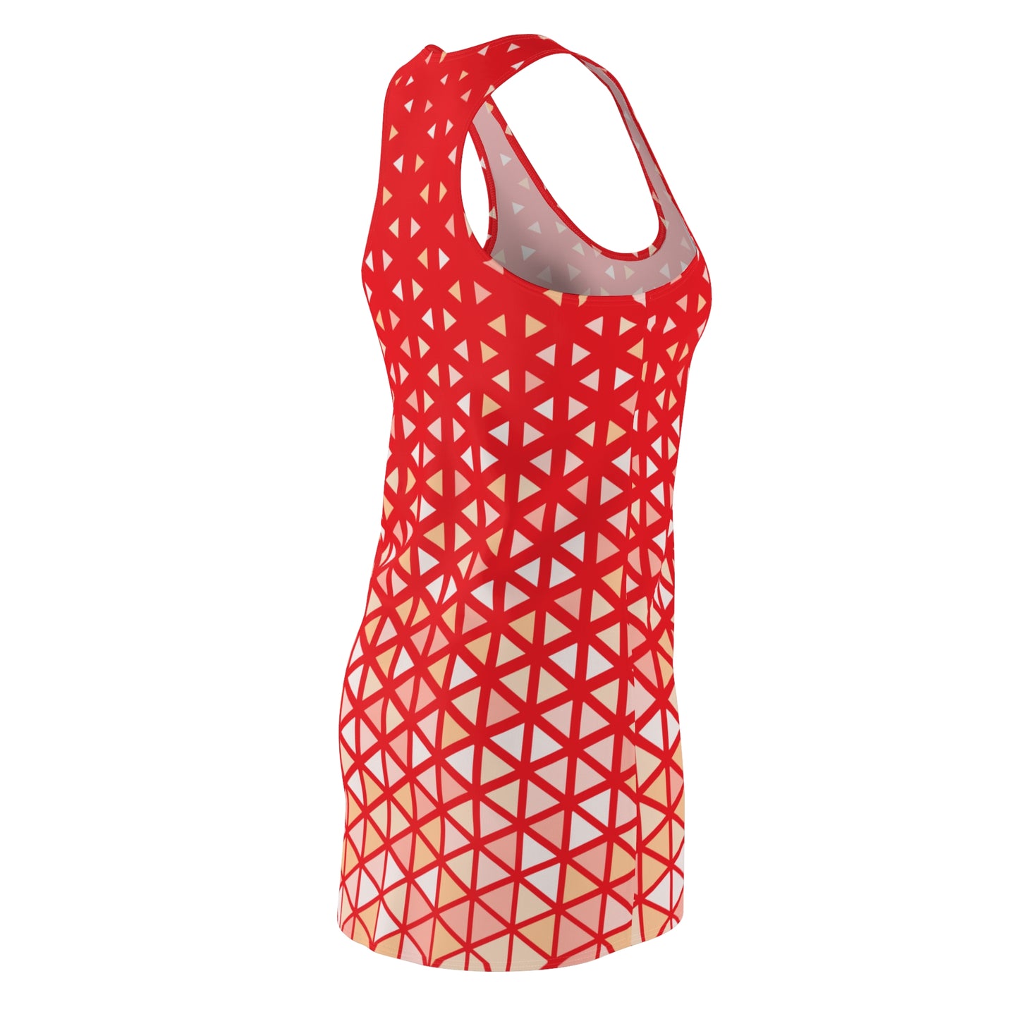 Buntes Dreieck Racerback Kleid – Trendige Sommer Damenmode