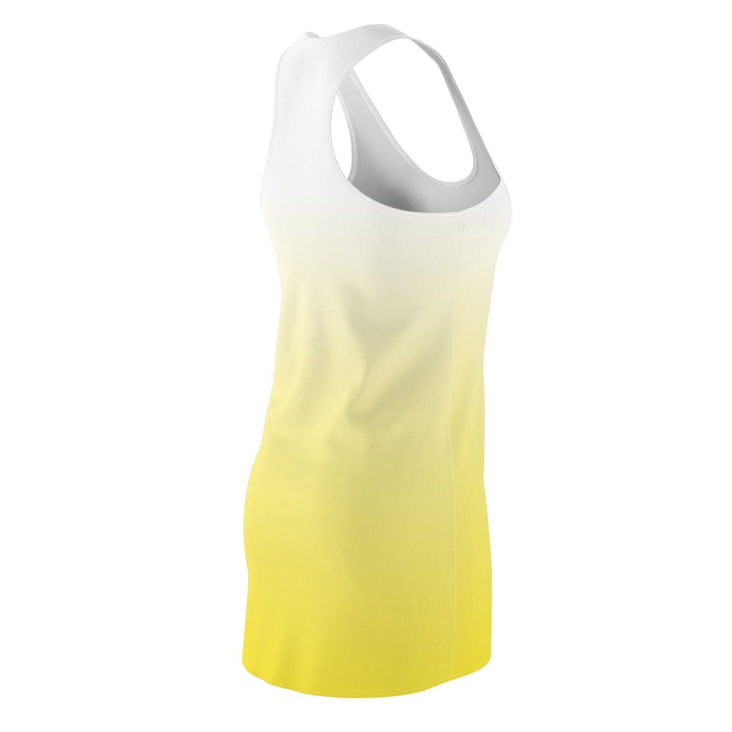 Racerback Kleid Weiß-Gelb Farbverlauf – Sommer Look