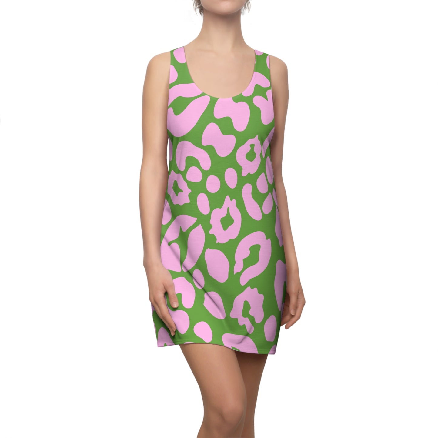 Pink Leopard Racerback Kleid – Trendiges Sommerkleid