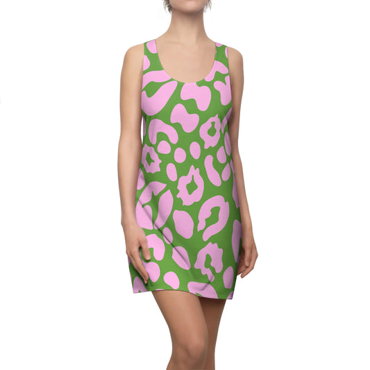 Pink Leopard Racerback Kleid – Trendiges Sommerkleid