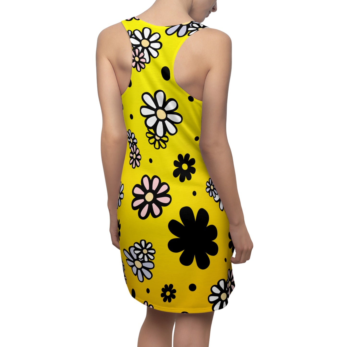 Racerback Damenkleid Sommer – Blumenmuster, verspielt & modern