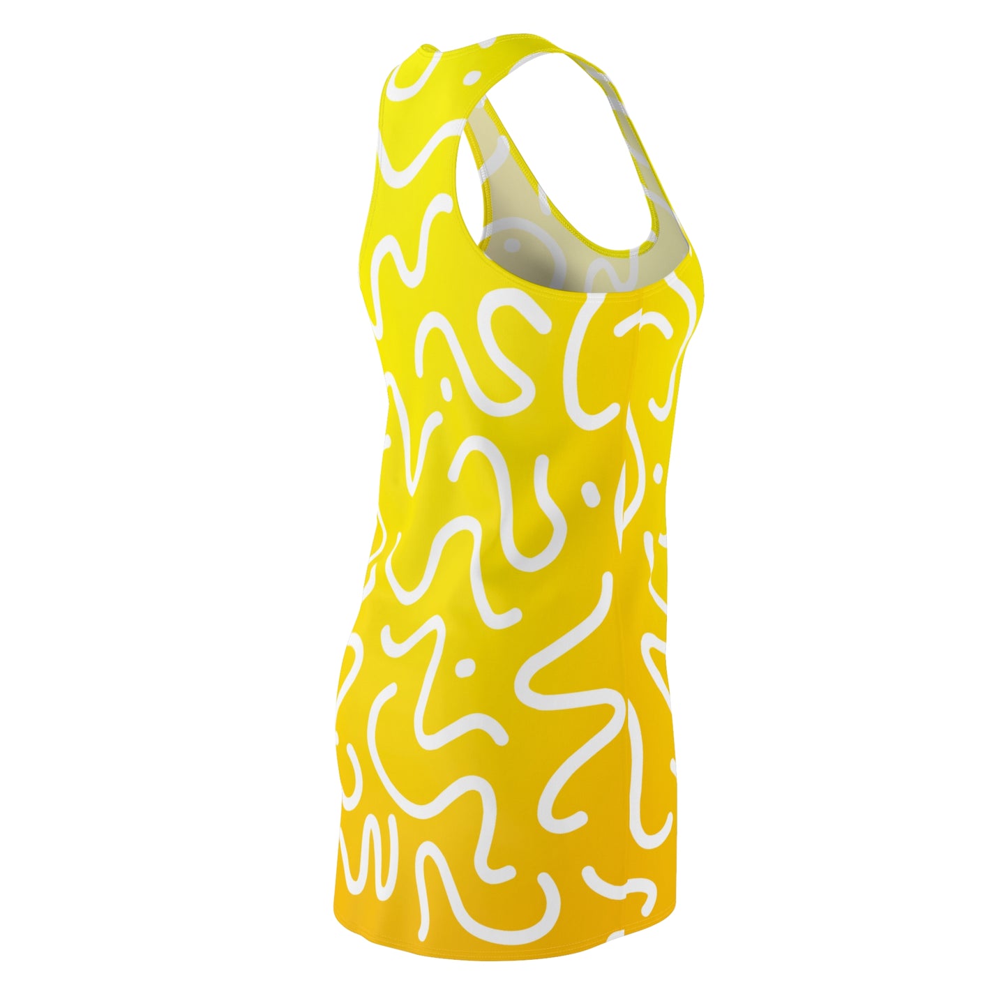 Racerback Damenkleid Sommer – Abstrakte Linien, modern & leicht