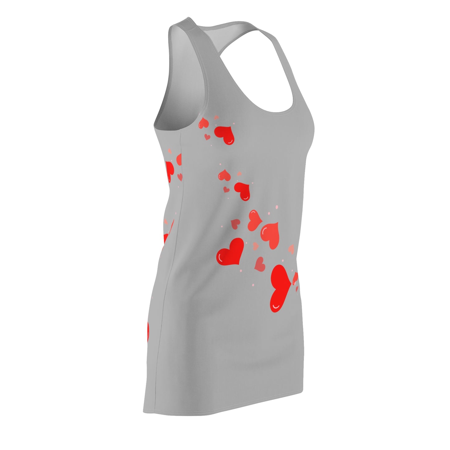 Herz Racerback Kleid – Elegantes Valentinstag Outfit