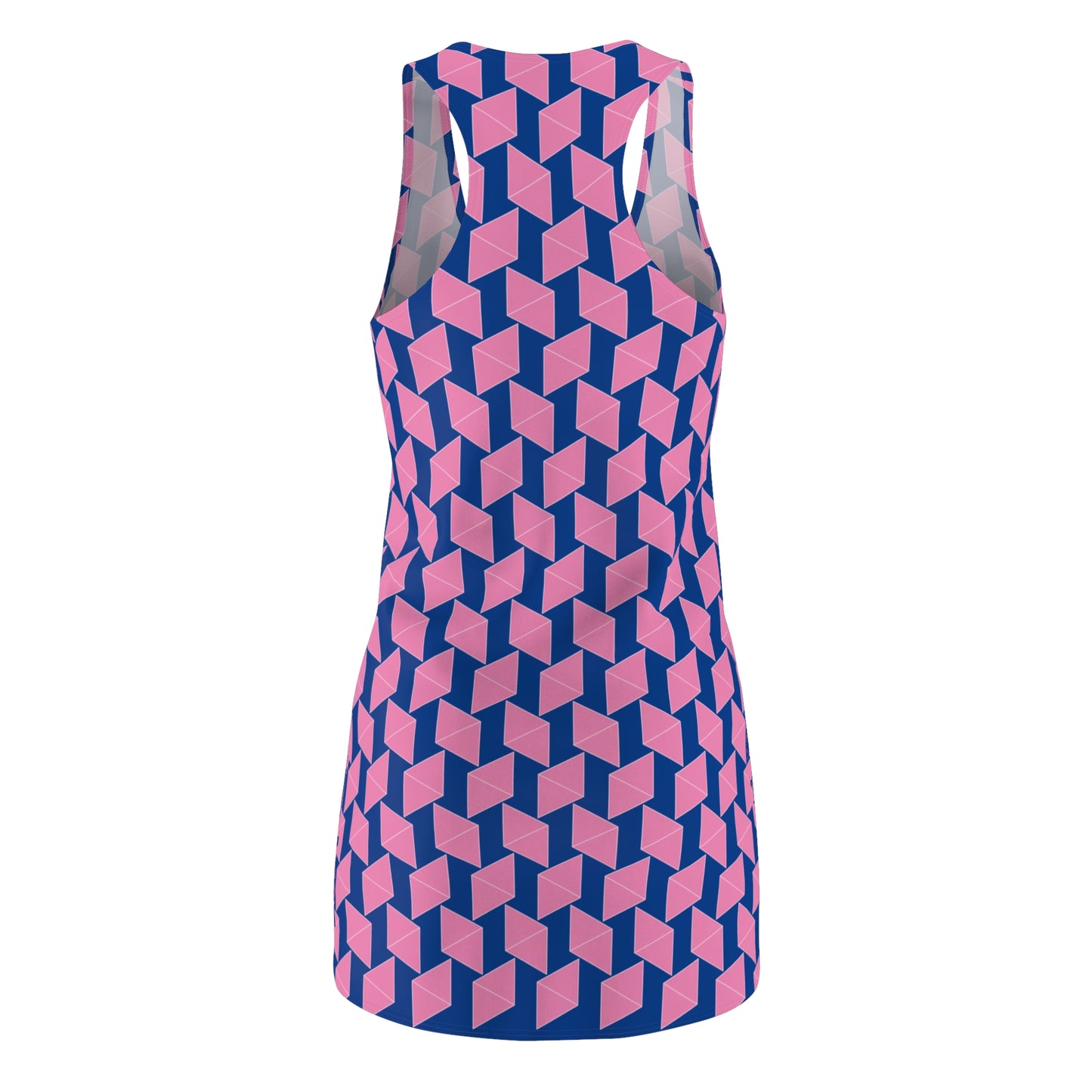Pink Geometrie Racerback Kleid – Stylisches Sommerkleid