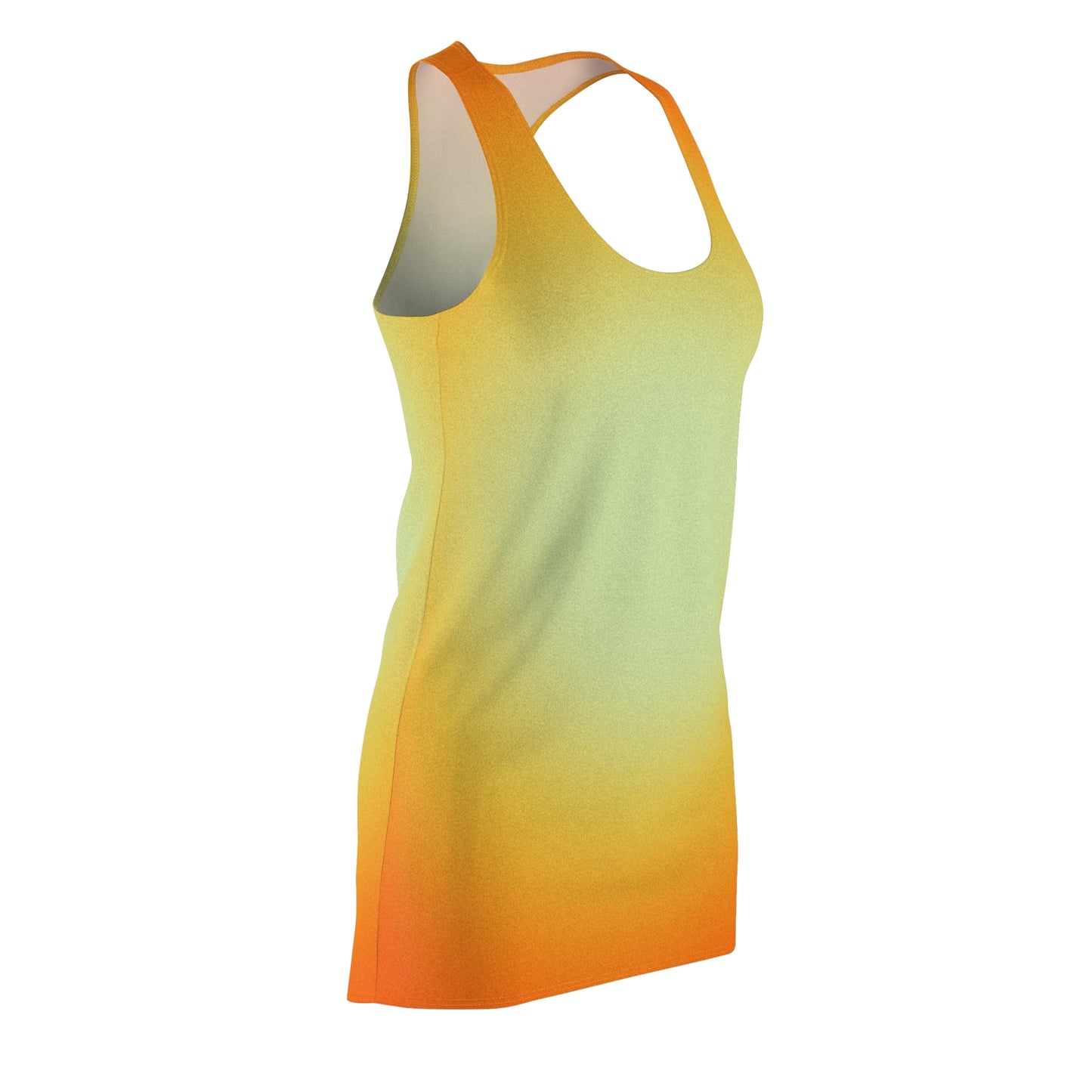 Racerback Kleid Grün Orange Farbverlauf – Sommer Look