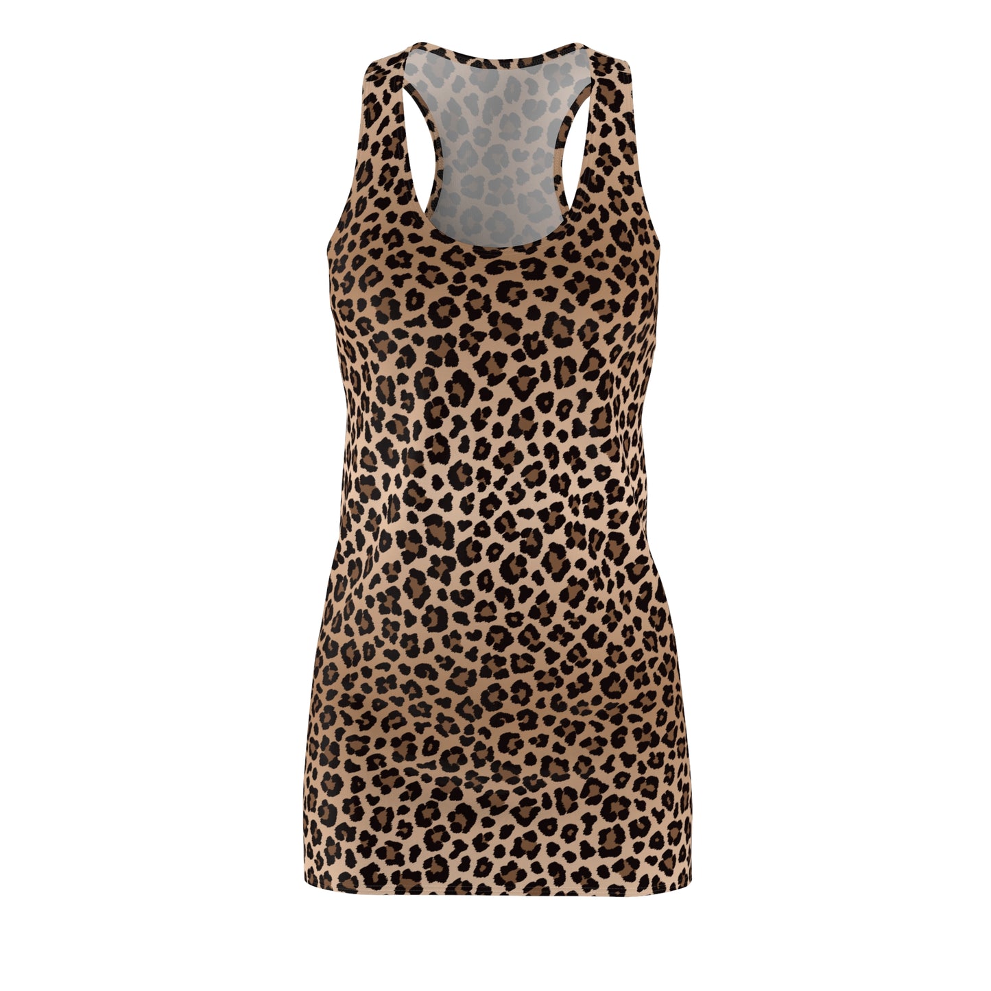Racerback Damenkleid Sommer – Leopardenmuster, figurbetont & bequem