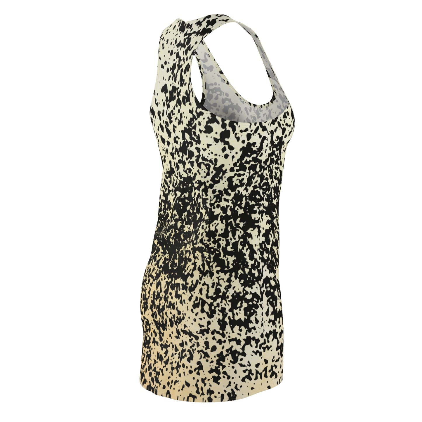 Racerback Kleid mit abstraktem Sprenkelmuster – modern & zeitlos
