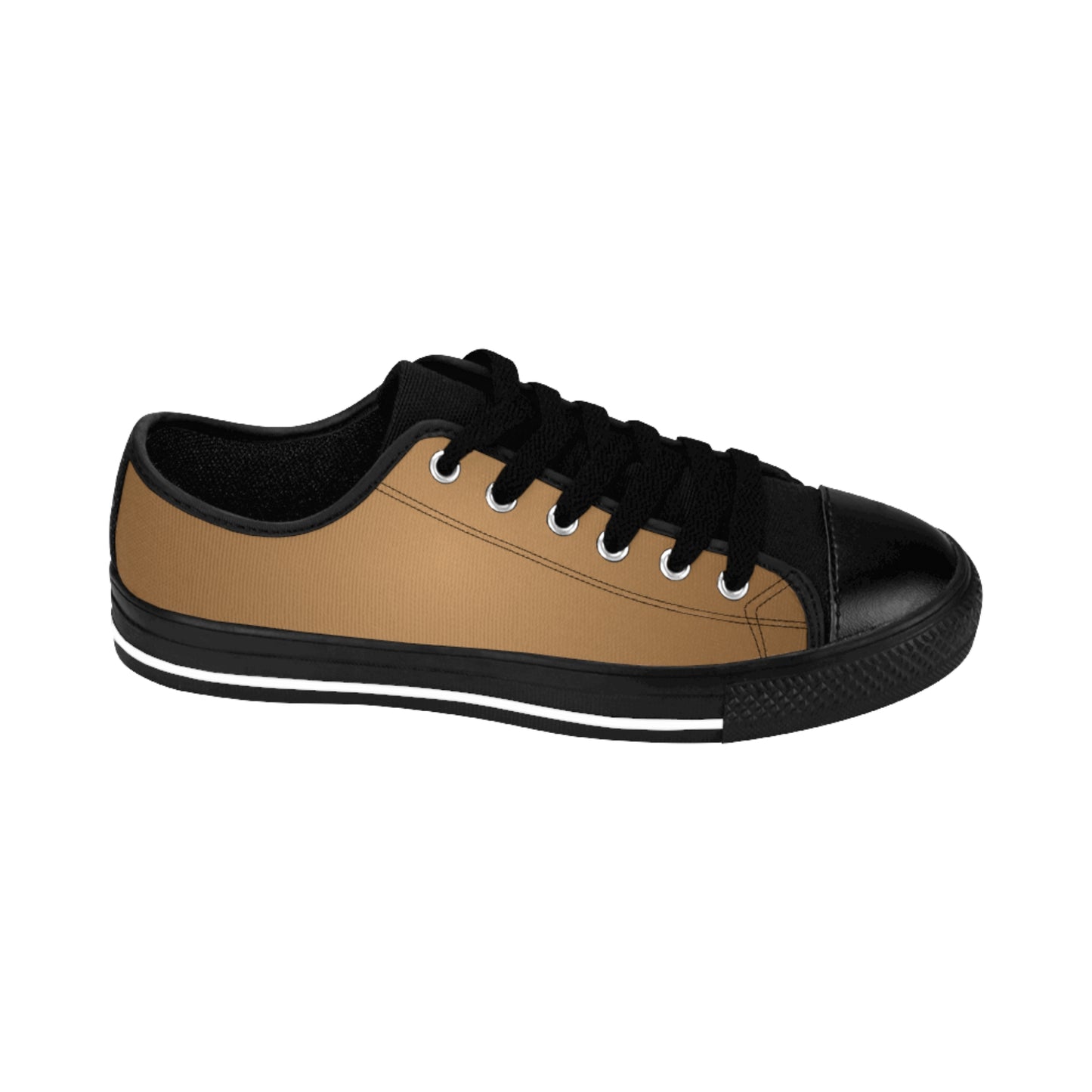 Beige Gradient Canvas Sneakers Women Casual Lace-Up Shoes