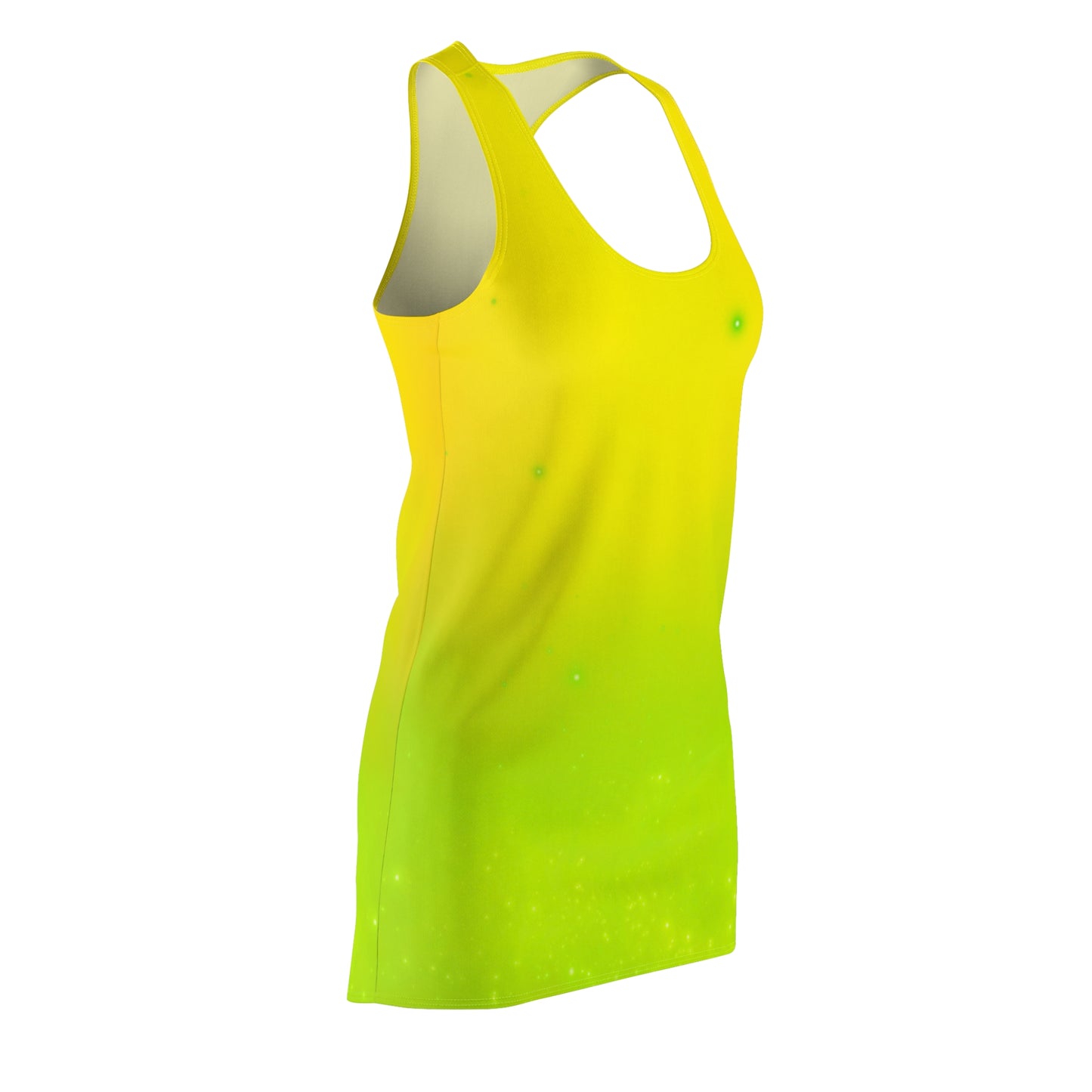 Racerback Kleid mit sanftem Grün-Farbverlauf – schlicht & modern