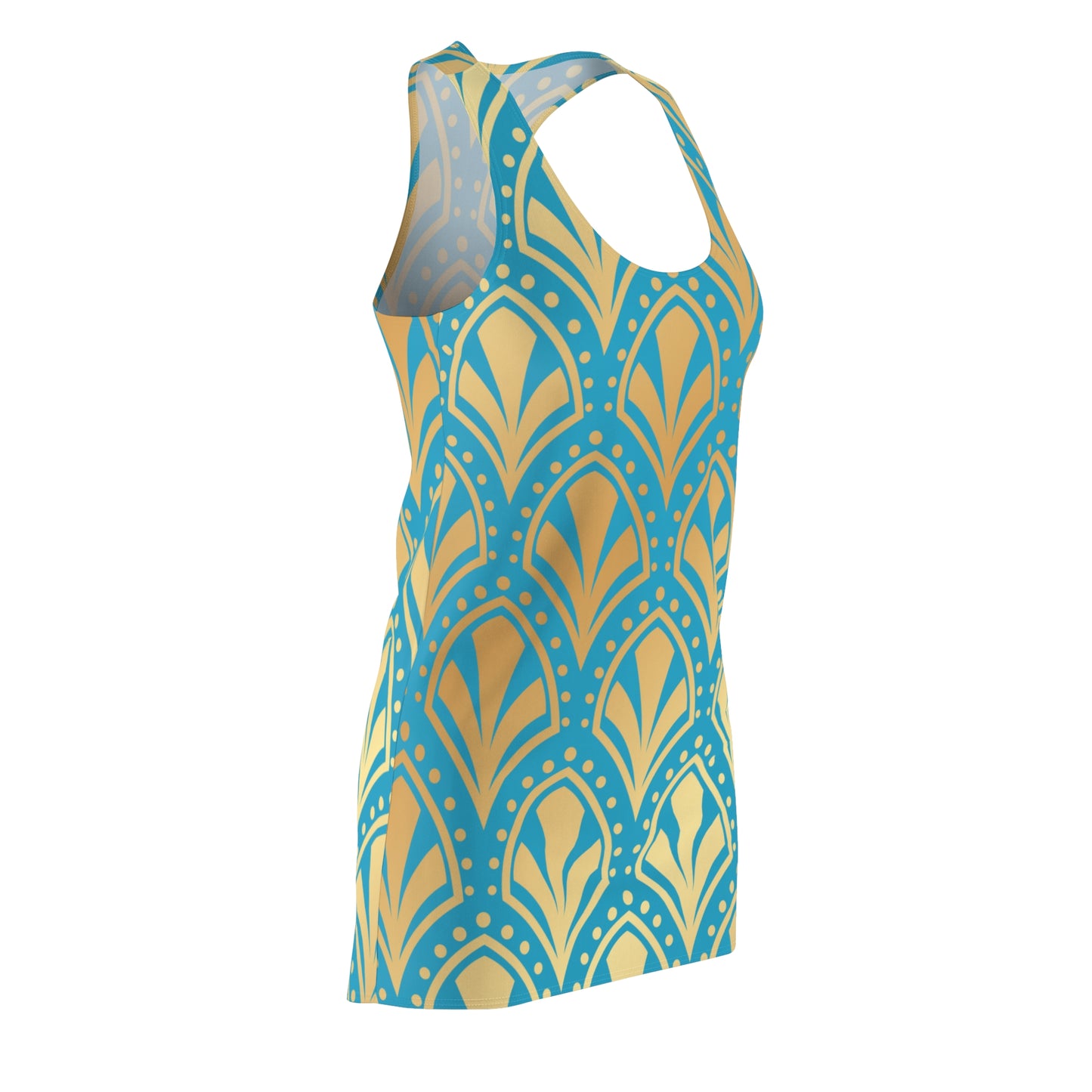 Luxury Racerback Dress mit Elegant Art Deco Muster