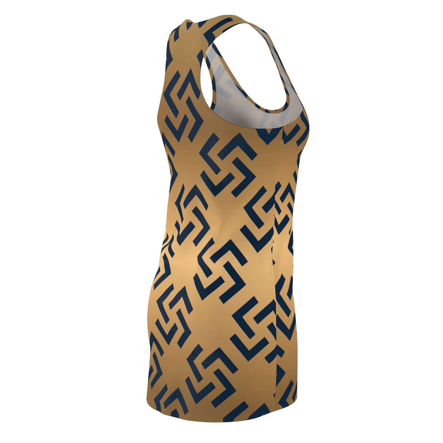 Geometric Pattern Racerback | Modernes Retro Muster Kleid