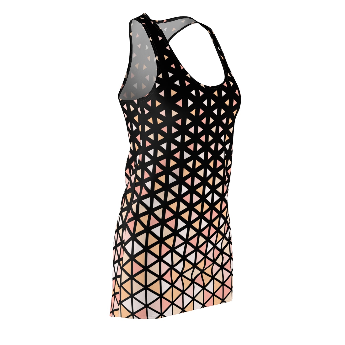 Buntes Dreieck Racerback Kleid – Trendige Sommer Damenmode