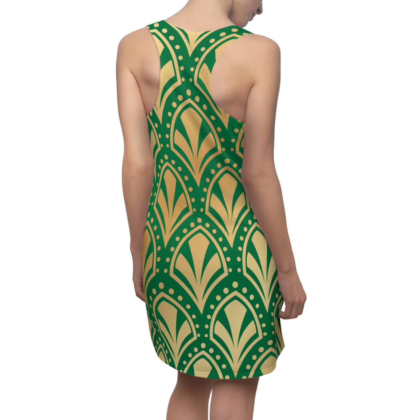 Luxury Racerback Dress mit Elegant Art Deco Muster