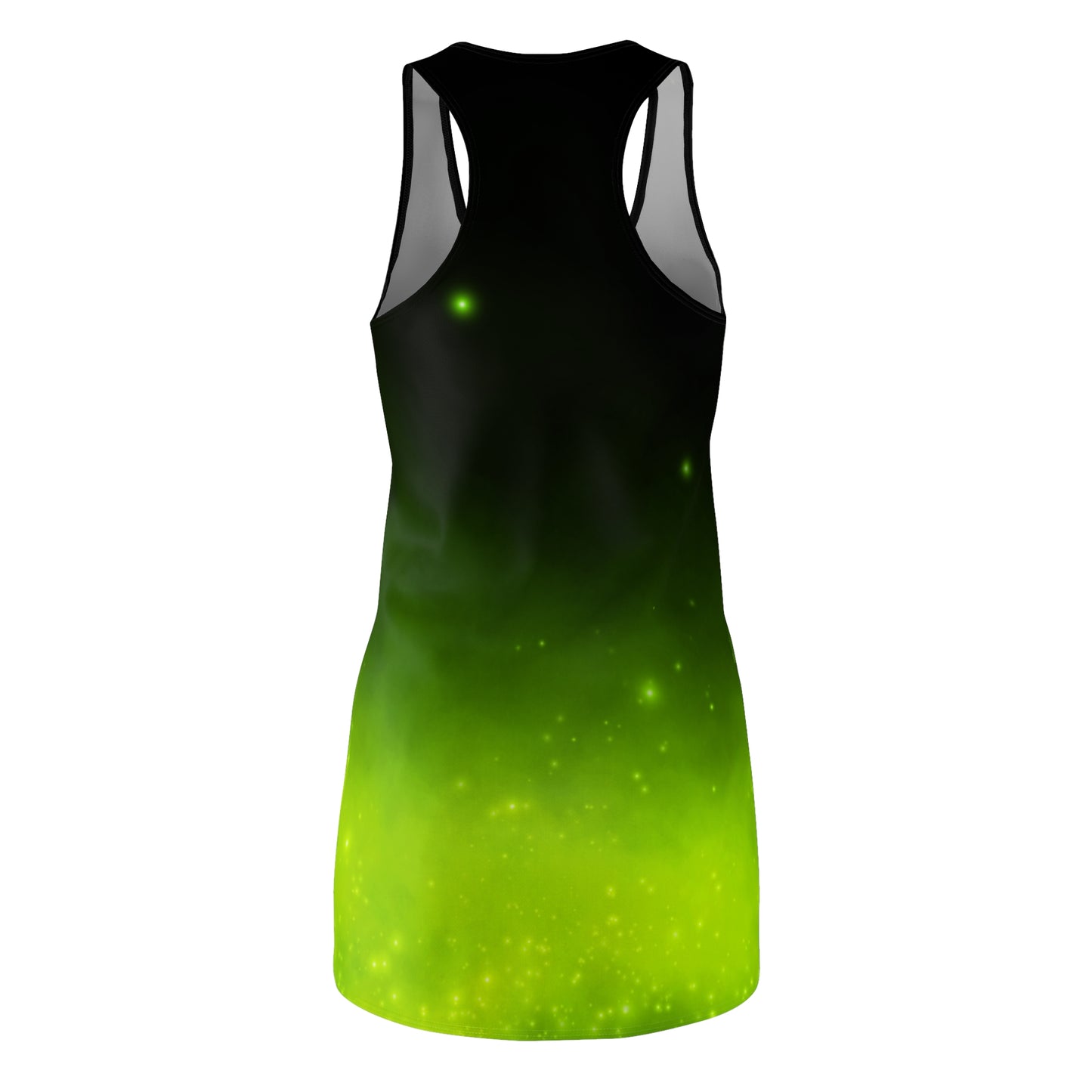 Racerback Kleid mit Schwarz-Grünem Farbverlauf – modern & schlicht