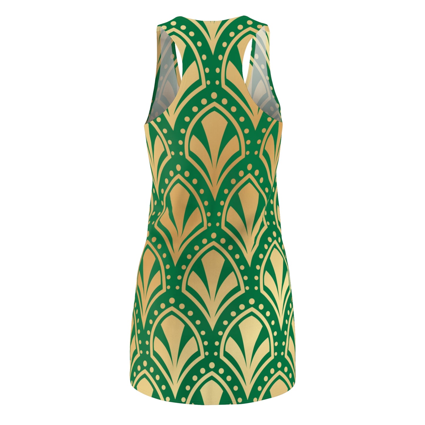 Luxury Racerback Dress mit Elegant Art Deco Muster