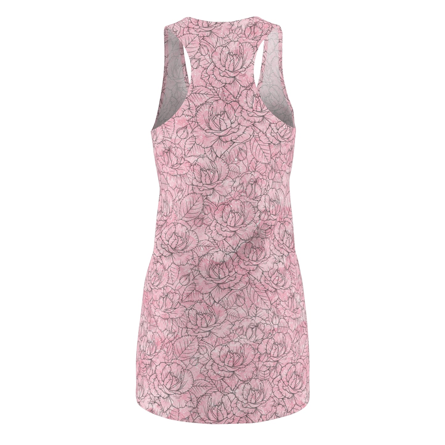 Rosa Racerback Kleid – Sommerkleid mit zartem Rosenmuster