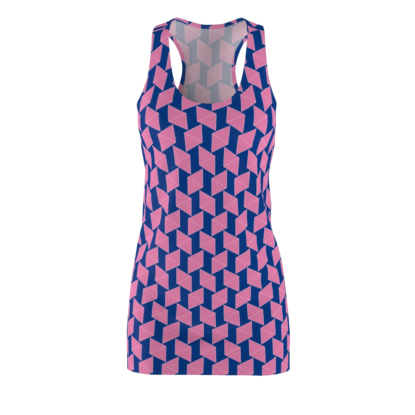 Pink Geometrie Racerback Kleid – Stylisches Sommerkleid