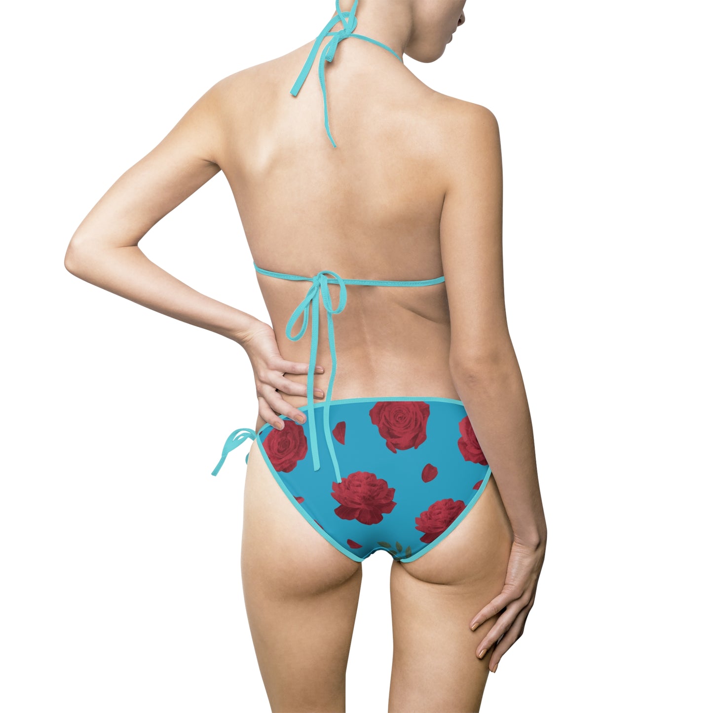 Damen Bikini Floral Print Zweiteiler Push Up Strand Pool