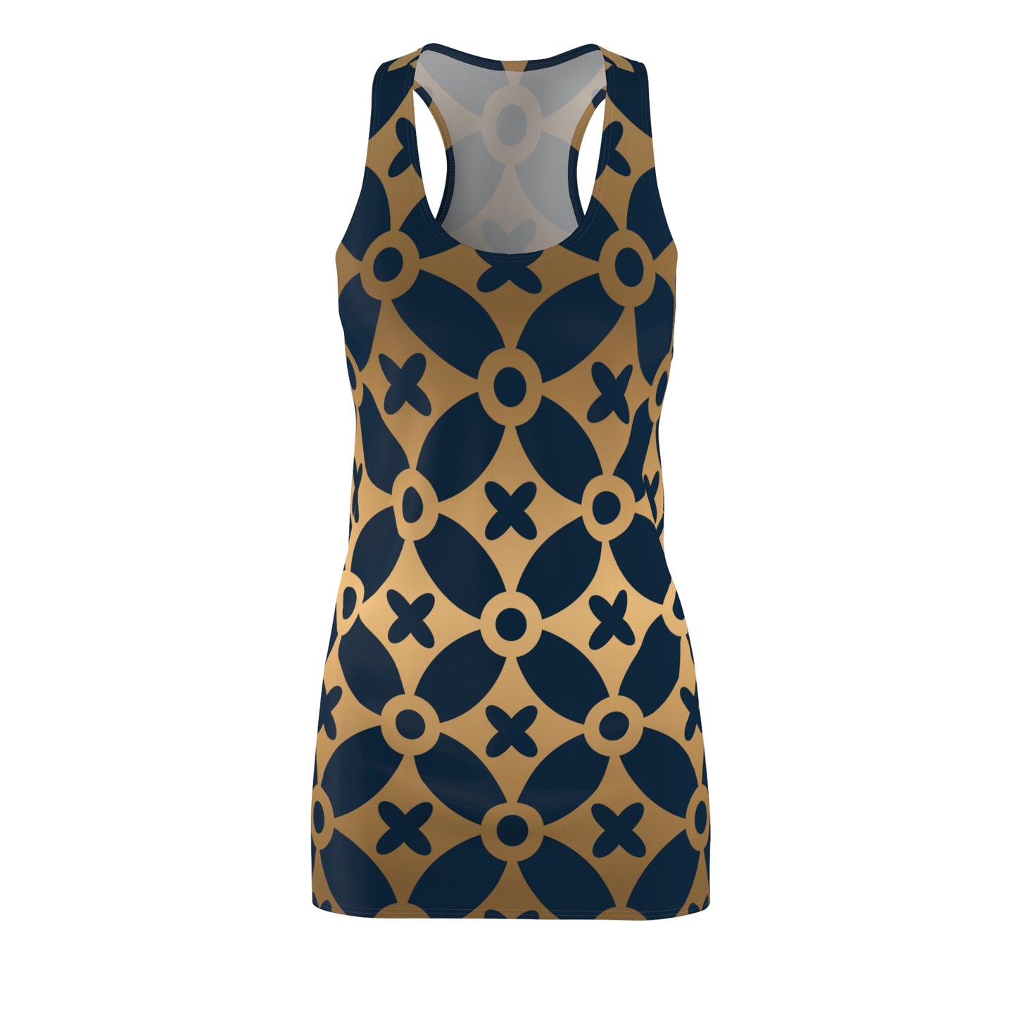 Abstract Floral Racerback Kleid | Geometrisches Muster