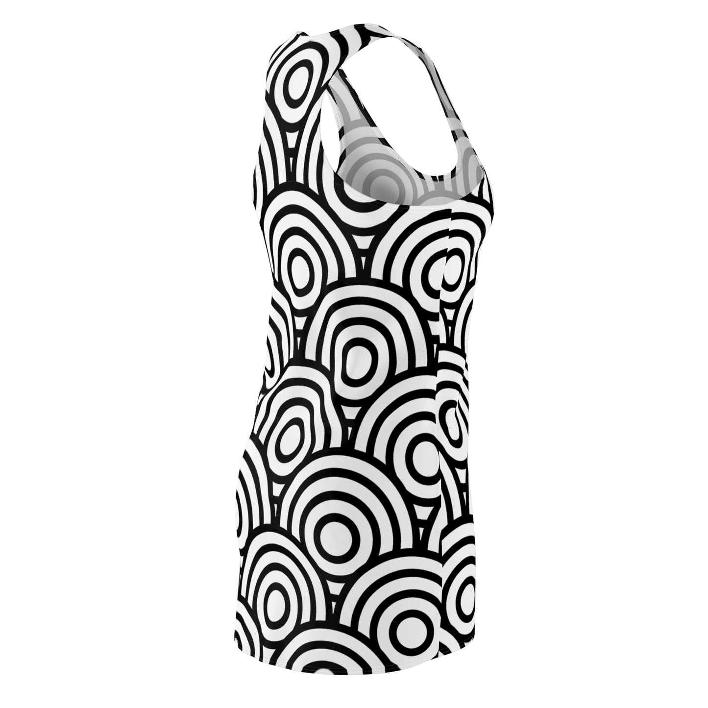 Kreis Muster Racerback Kleid – Sommer Damenmode